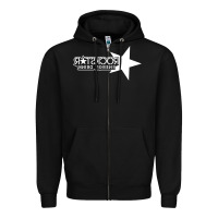 Black ROCK STAR Zipper Hoodie - linhVisuals