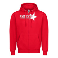Red ROCK STAR Zipper Hoodie - linhVisuals