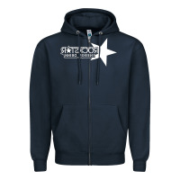 Navy ROCK STAR Zipper Hoodie - linhVisuals
