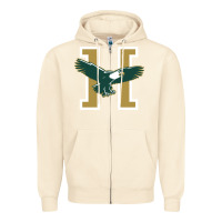 Sandshell husson  eagles Zipper Hoodie - linhVisuals