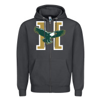 Smoke husson  eagles Zipper Hoodie - linhVisuals
