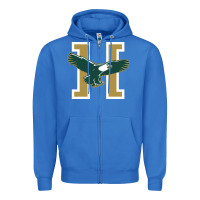 True Royal husson  eagles Zipper Hoodie - linhVisuals