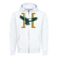 White husson  eagles Zipper Hoodie - linhVisuals