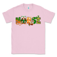 Bubblegum Pink St. Patrick's Day Nurse with gnome Classic Tee - HowdyJamesFarm