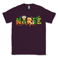 Plum St. Patrick's Day Nurse with gnome Classic Tee - HowdyJamesFarm