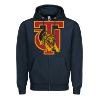 Navy tuskegee merch, golden, tigers Zipper Hoodie - linhVisuals