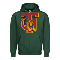 Sports Green tuskegee merch, golden, tigers Zipper Hoodie - linhVisuals