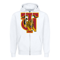 White tuskegee merch, golden, tigers Zipper Hoodie - linhVisuals