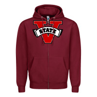 Burgundy valdosta merch, blazers Zipper Hoodie - linhVisuals