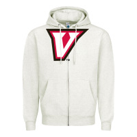 Oatmeal Heather virginia merch, wise, cavaliers Zipper Hoodie - linhVisuals