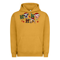 Pigment Peanut Butter Hohoho Christmas Cows Urban Hoodie - RanaPortraitStore