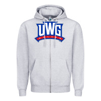 Heather Grey west georgia merch, wolves Zipper Hoodie - linhVisuals