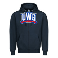 Navy west georgia merch, wolves Zipper Hoodie - linhVisuals