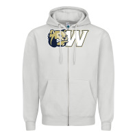 Dove Grey wingate merch, bulldogs Zipper Hoodie - linhVisuals