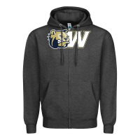 Charcoal Heather wingate merch, bulldogs Zipper Hoodie - linhVisuals