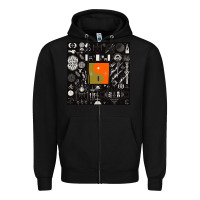 Black nice bon -iver symbol Zipper Hoodie - linhVisuals