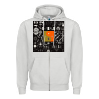 Dove Grey nice bon -iver symbol Zipper Hoodie - linhVisuals