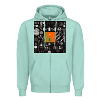 Seafoam nice bon -iver symbol Zipper Hoodie - linhVisuals
