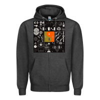 Charcoal Heather nice bon -iver symbol Zipper Hoodie - linhVisuals