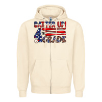 Sandshell batter up 4th grade Zipper Hoodie - JahusDesignShop