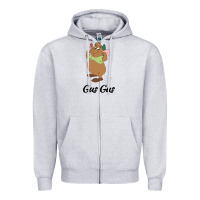 Heather Grey gus gus t-shirt Zipper Hoodie - linhVisuals