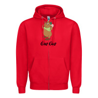 Red gus gus t-shirt Zipper Hoodie - linhVisuals