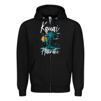 Black family vacation retro sunset hawaii kauai t shirt Zipper Hoodie - linhVisuals