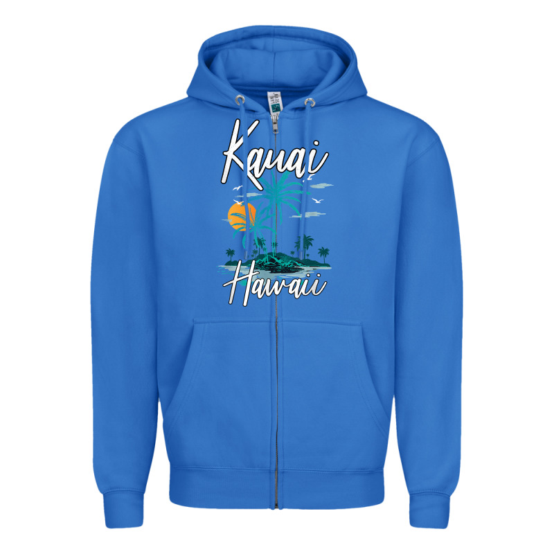 Family Vacation Retro Sunset Hawaii Kauai T Shirt Zipper Hoodie by linhVisuals | Teevron