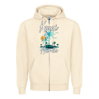 Sandshell family vacation retro sunset hawaii kauai t shirt Zipper Hoodie - linhVisuals
