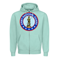Seafoam army national guard Zipper Hoodie - linhVisuals