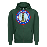Sports Green army national guard Zipper Hoodie - linhVisuals
