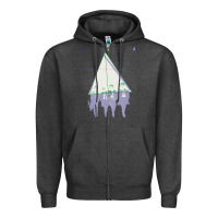 Charcoal Heather Alt-j Zipper Hoodie - linhVisuals