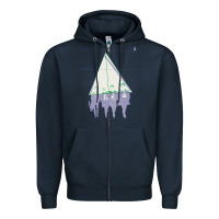 Navy Alt-j Zipper Hoodie - linhVisuals
