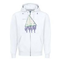 White Alt-j Zipper Hoodie - linhVisuals