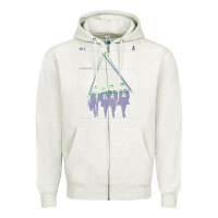 Oatmeal Heather Alt-j Zipper Hoodie - linhVisuals
