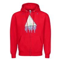 Red Alt-j Zipper Hoodie - linhVisuals