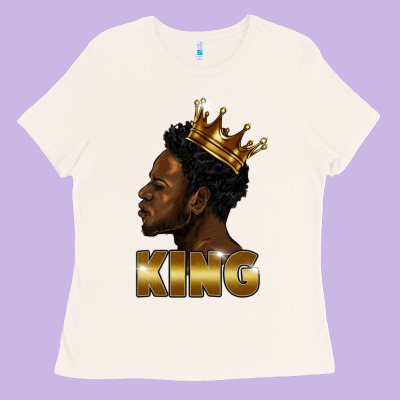 Black King Ladies Tee Designed By Fadigitalartstudio