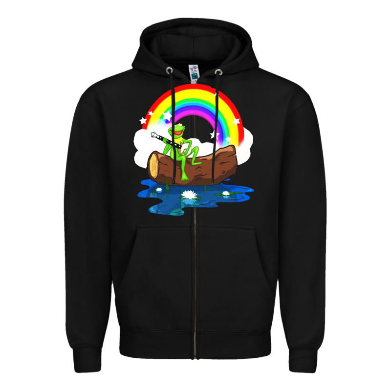 The Rainbow Connection Zipper Hoodie by linhVisuals | Teevron