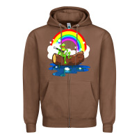 Chestnut the rainbow connection Zipper Hoodie - linhVisuals