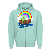 Seafoam the rainbow connection Zipper Hoodie - linhVisuals