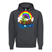 Smoke the rainbow connection Zipper Hoodie - linhVisuals