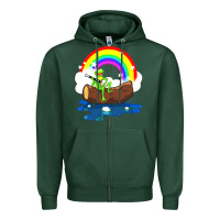 Sports Green the rainbow connection Zipper Hoodie - linhVisuals