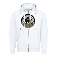 White caamp Zipper Hoodie - linhVisuals