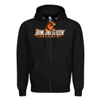 Black bowling green Zipper Hoodie - linhVisuals