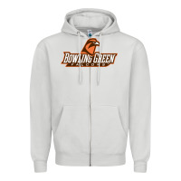 Dove Grey bowling green Zipper Hoodie - linhVisuals
