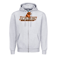 Heather Grey bowling green Zipper Hoodie - linhVisuals