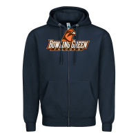 Navy bowling green Zipper Hoodie - linhVisuals