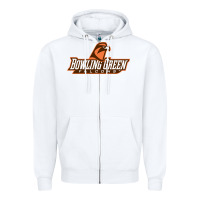 White bowling green Zipper Hoodie - linhVisuals