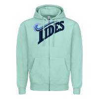 Seafoam norfolk tides Zipper Hoodie - linhVisuals