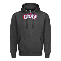 Charcoal Heather grease grease the movie blue small Zipper Hoodie - linhVisuals